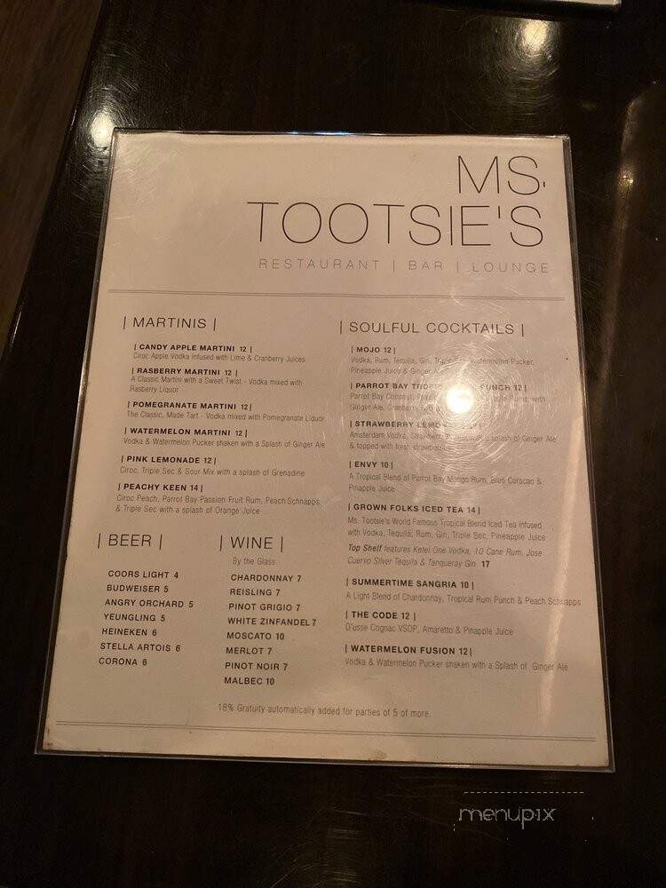 Ms Tootsies Soul Food Cafe - Philadelphia, PA menu_pic