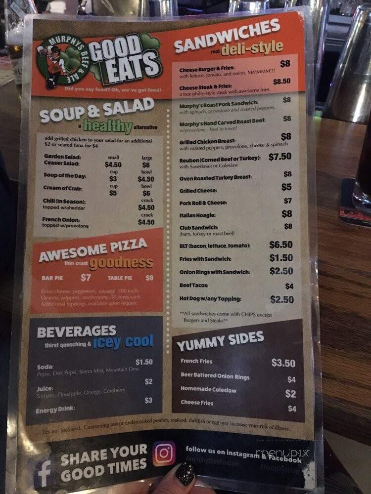 Murphys Beef & Ale - Levittown, PA menu_pic