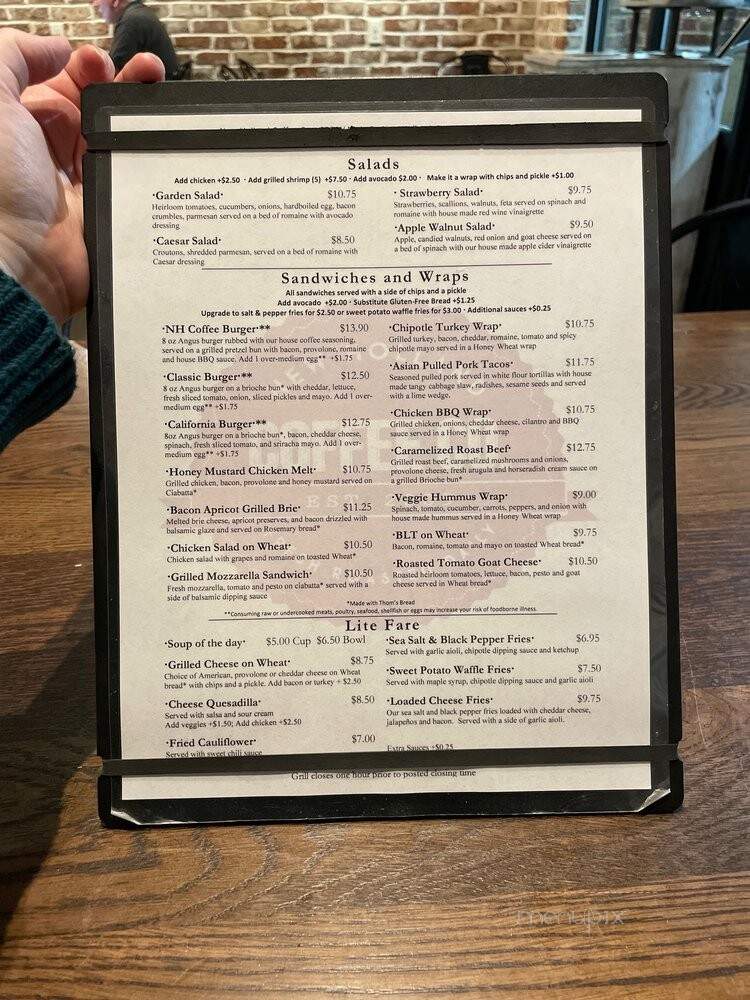 New Holland Coffee Co - New Holland, PA menu_pic