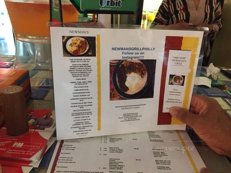 Newmans Grill - Philadelphia, PA menu_pic