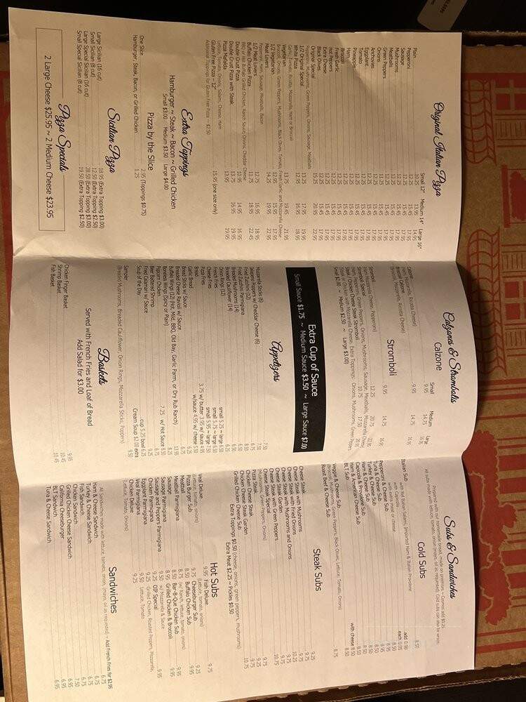 Original Italian Family - Lewisburg, PA menu_pic