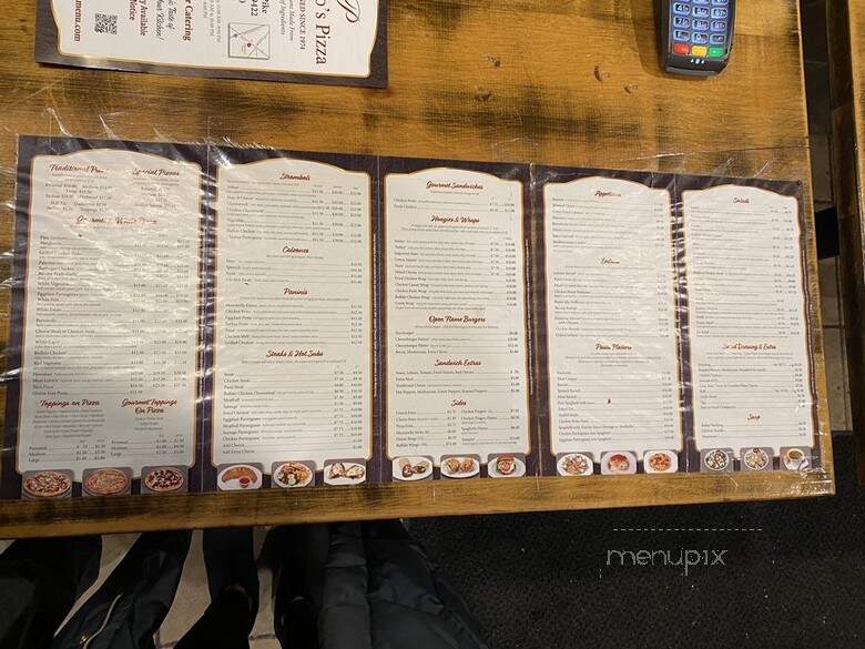 Palermo's Pizza - Center Square, PA menu_pic
