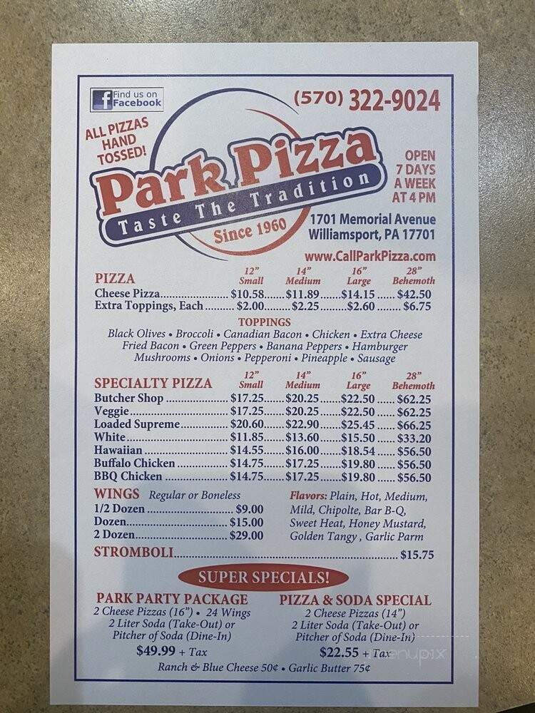 Park Pizza - Williamsport, PA