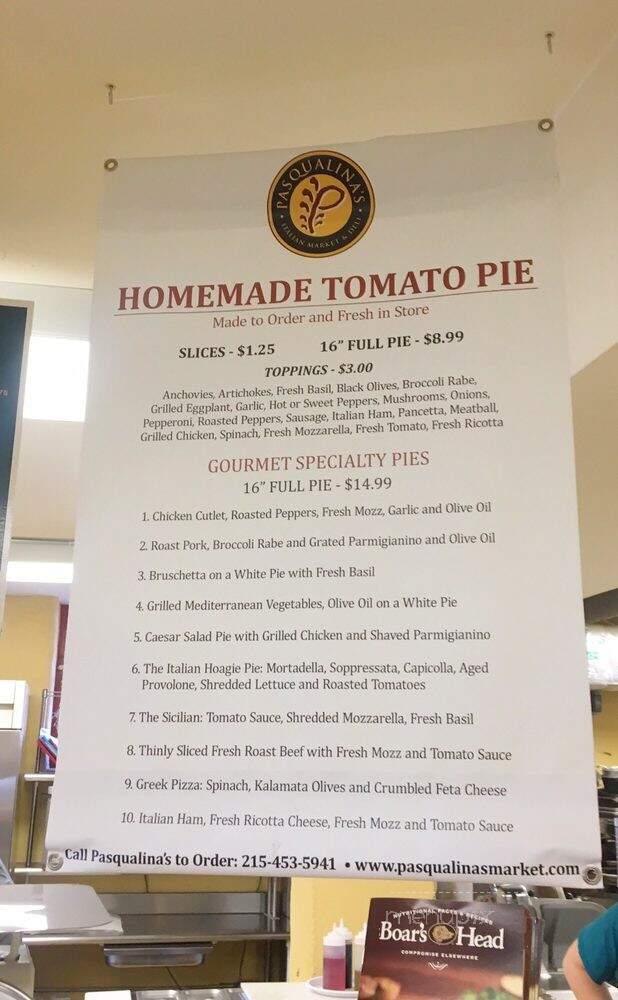 Pasqualina's Italian Market - Hilltown, PA menu_pic