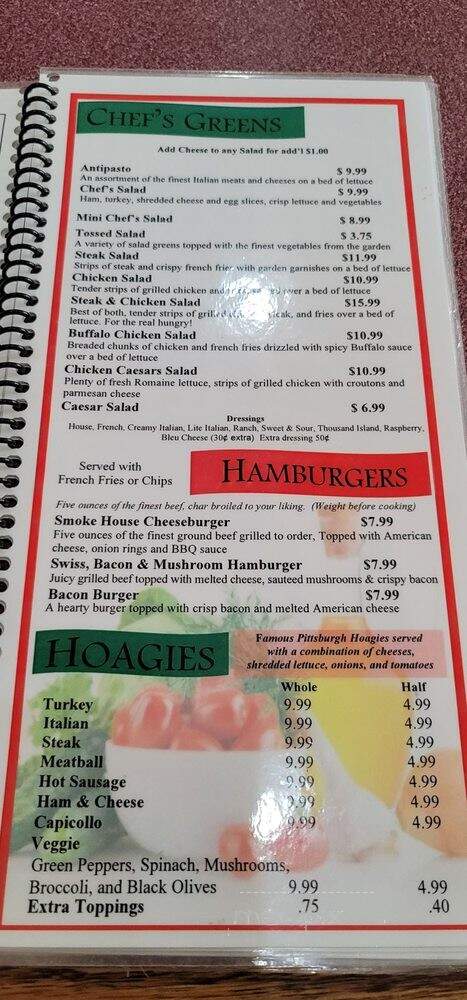 Pizza Roma - Cranberry Township, PA menu_pic