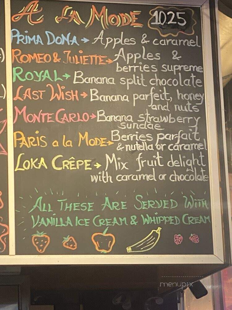 Profi's Creperie - Philadelphia, PA menu_pic