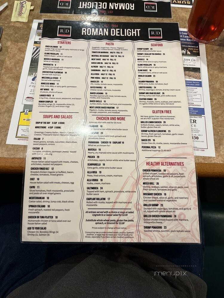 Roman Delight - New Britain, PA menu_pic
