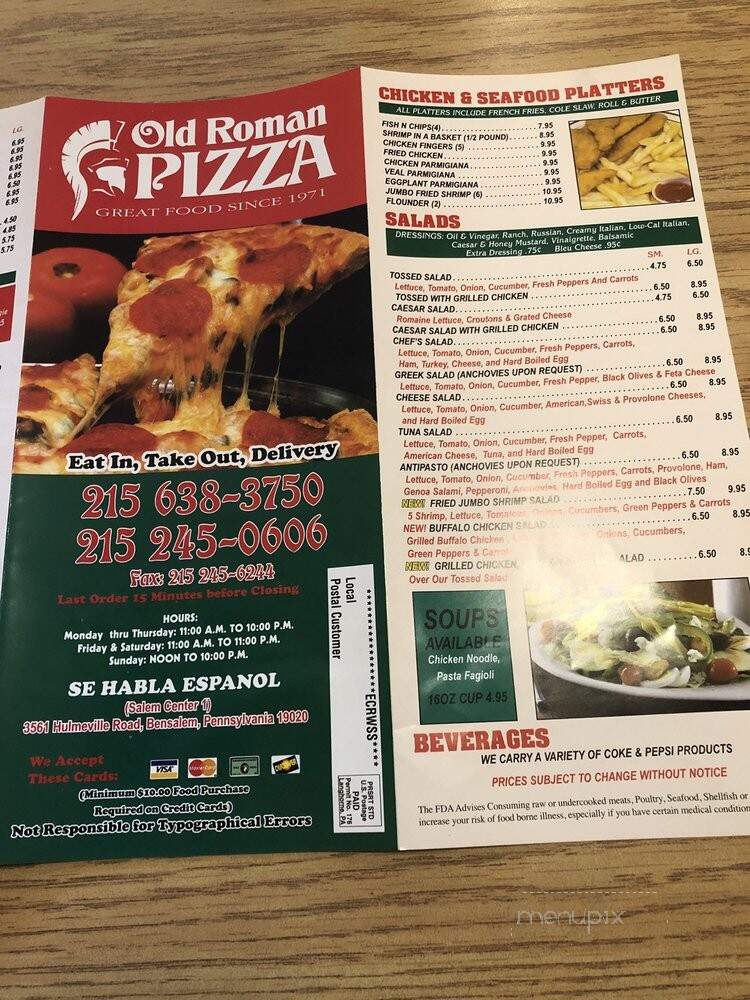 Roman Style Pizza - Bensalem, PA