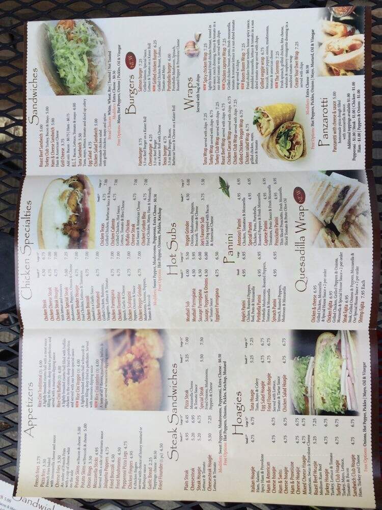 Sandwich Club - Langhorne, PA menu_pic