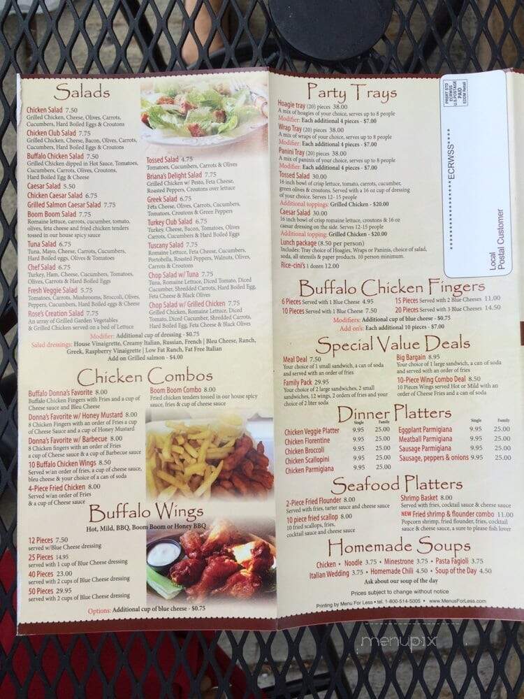 Sandwich Club - Langhorne, PA menu_pic