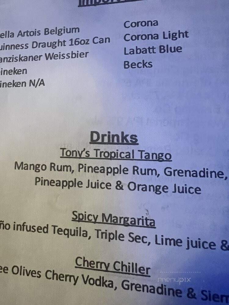 Sasha's Hideaway - Harrisburg, PA menu_pic