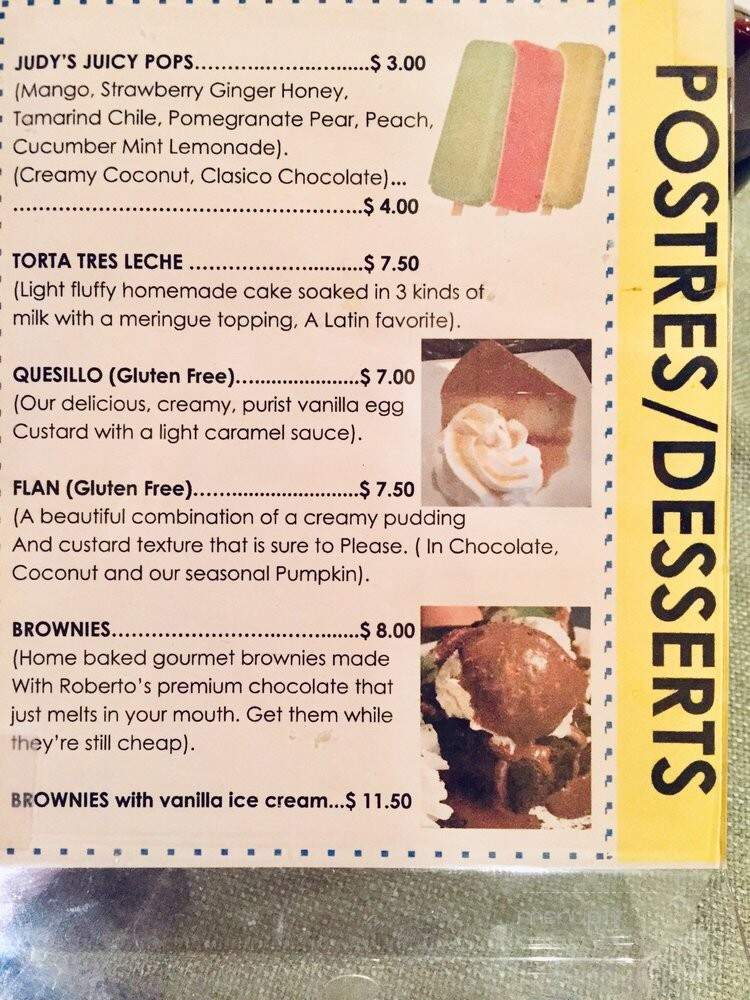 Sazon Restaurant & Cafe - Philadelphia, PA menu_pic