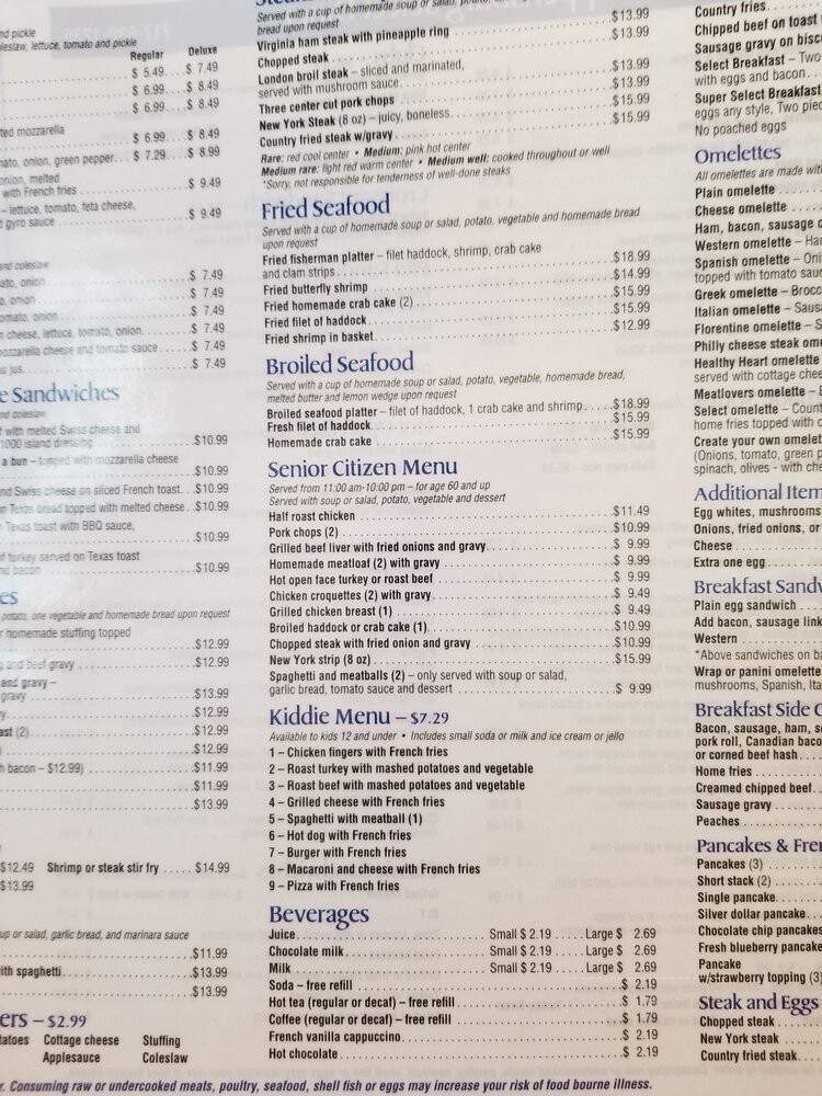 Select Family Restaurant - Shippensburg, PA menu_pic