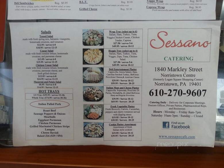 Sessano Cafe & Deli - Norristown, PA menu_pic