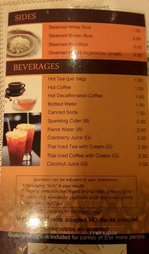 Silk Cuisine - Bryn Mawr, PA menu_pic