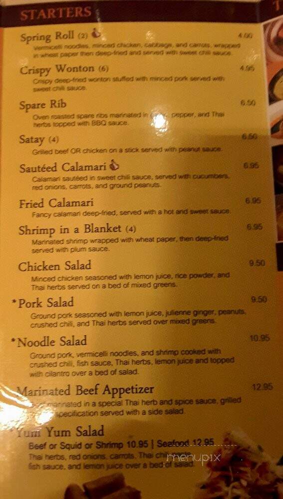 Silk Cuisine - Bryn Mawr, PA menu_pic
