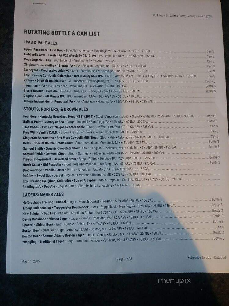 Silver Queen Restaurant - Wilkes Barre, PA menu_pic