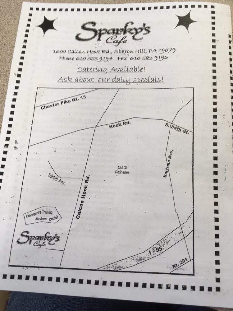 Sparky's Cafe - Sharon Hill, PA menu_pic