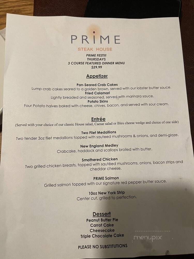 Steak & Ale Restaurant - Bethlehem, PA menu_pic