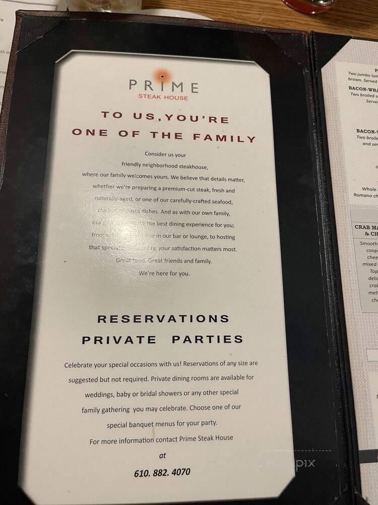 Steak & Ale Restaurant - Bethlehem, PA menu_pic