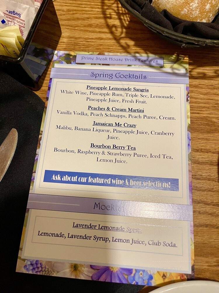 Steak & Ale Restaurant - Bethlehem, PA menu_pic