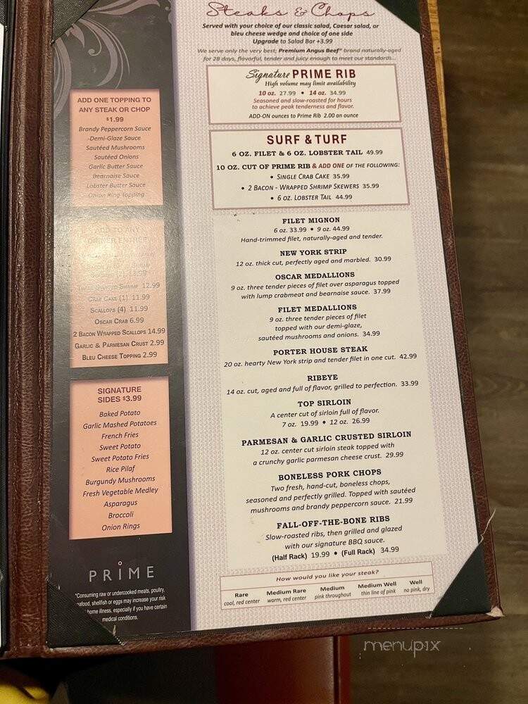 Steak & Ale Restaurant - Bethlehem, PA menu_pic