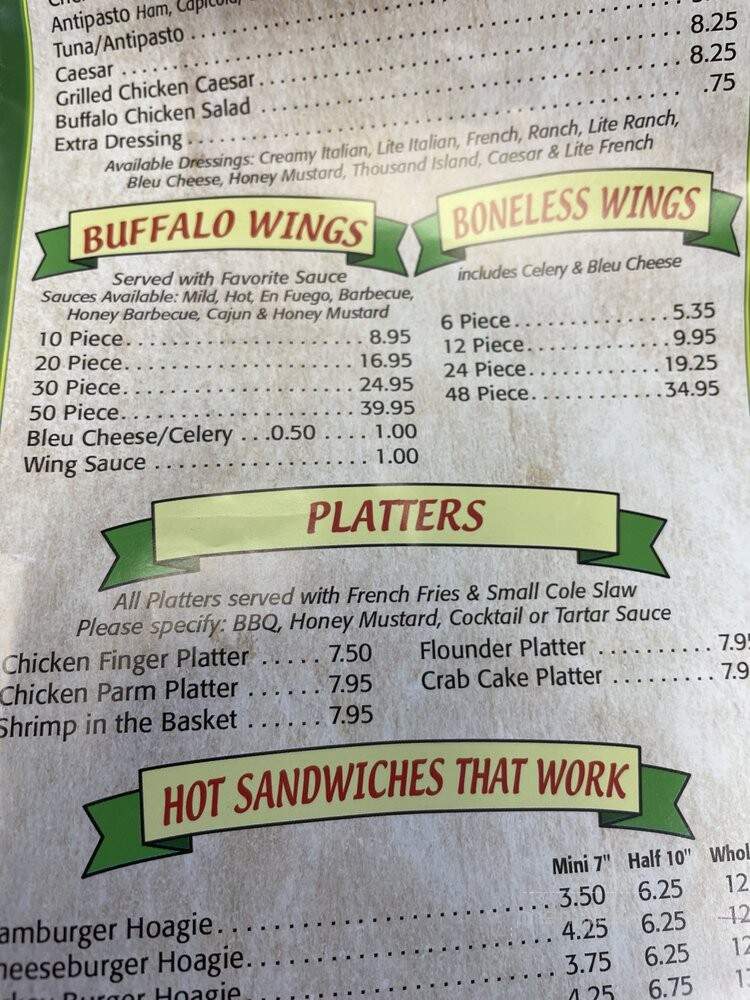 Steak & Hoagie Works-Mayfair - Philadelphia, PA menu_pic