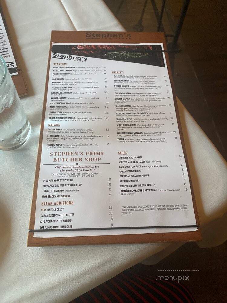 Stephen's Prime - Media, PA menu_pic