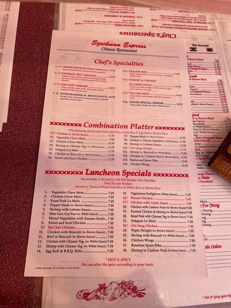 Szechuan Express - Bala Cynwyd, PA menu_pic