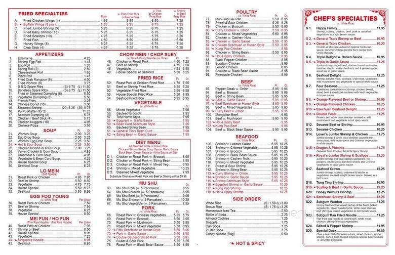 Szechuan King - Philadelphia, PA menu_pic