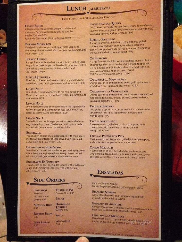 Taqueria Moroleon Mexican - Kennett Square, PA menu_pic