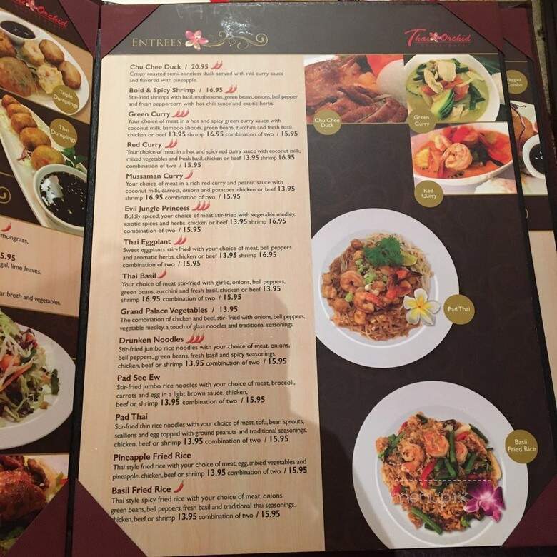 Thai Orchids - Blue Bell, PA menu_pic