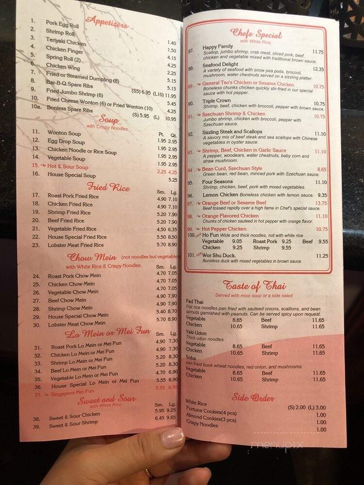 Tian's China Wok - Pittsburgh, PA menu_pic