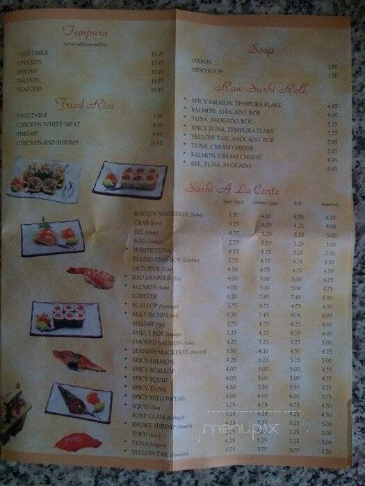 Tokyo Diner - Mechanicsburg, PA menu_pic