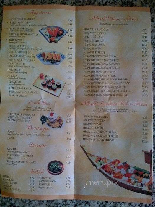 Tokyo Diner - Mechanicsburg, PA menu_pic