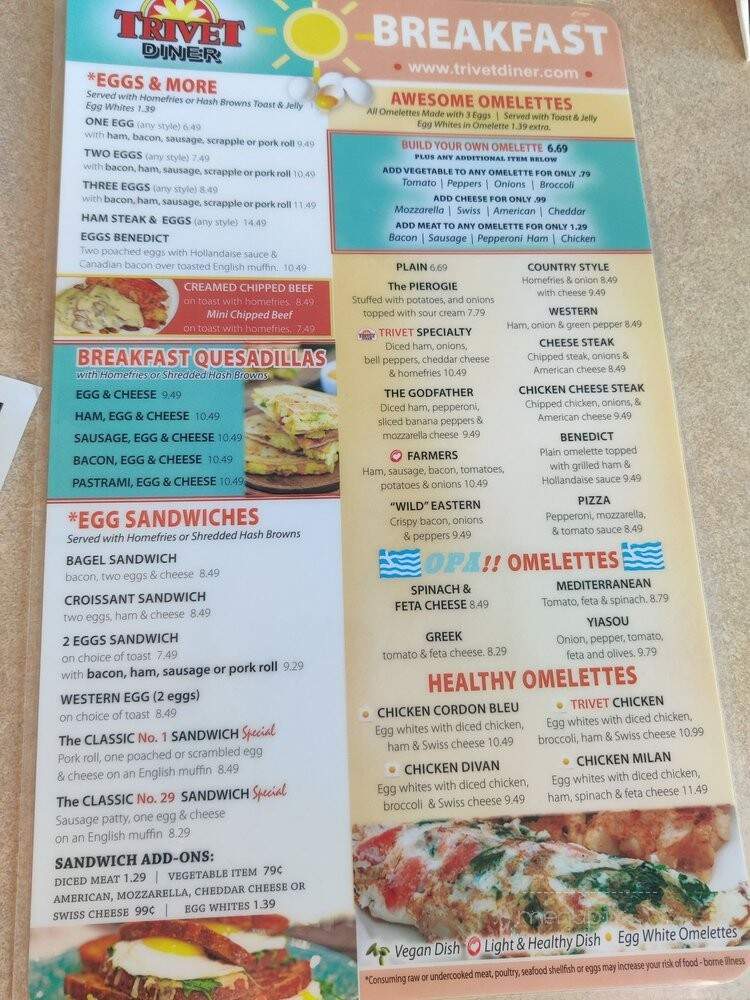Trivet - Allentown, PA menu_pic