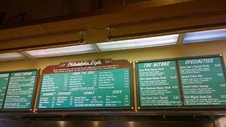 Uncle Sam's Submarines - Pittsburgh, PA menu_pic