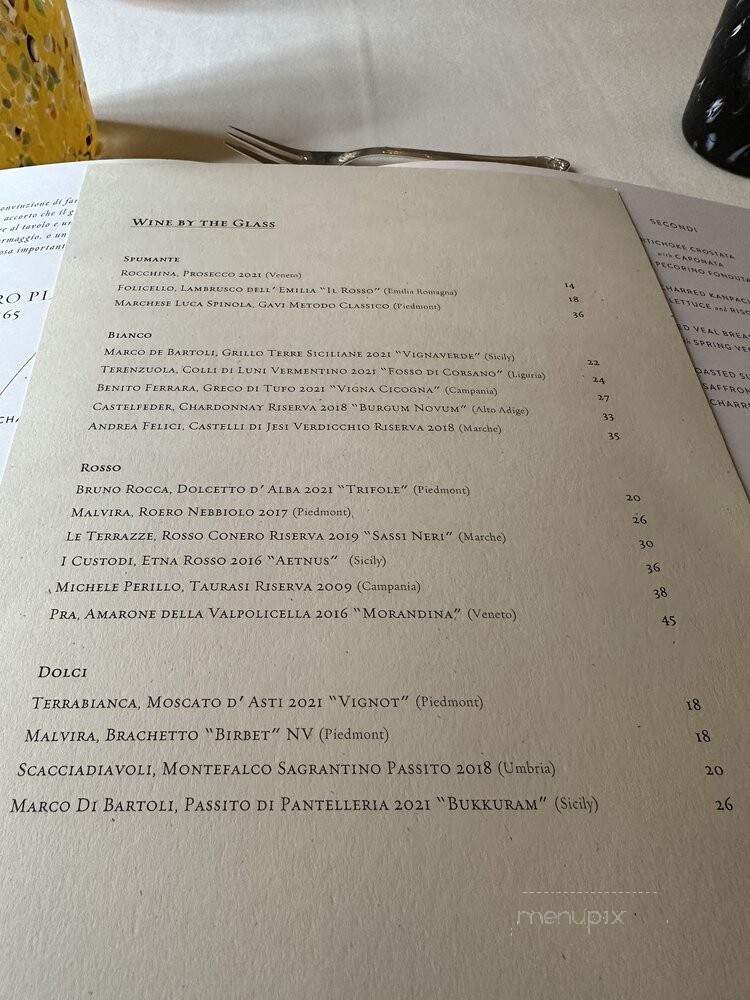 Vetri Restaurant - Philadelphia, PA menu_pic