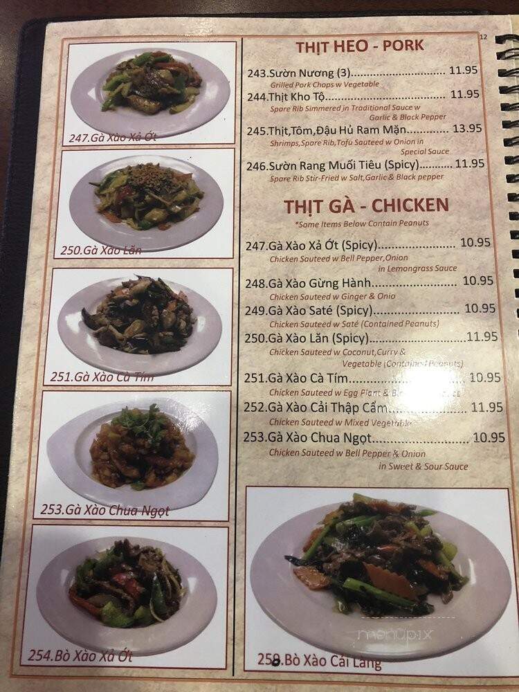 Viet Huong Restaurant - Philadelphia, PA menu_pic