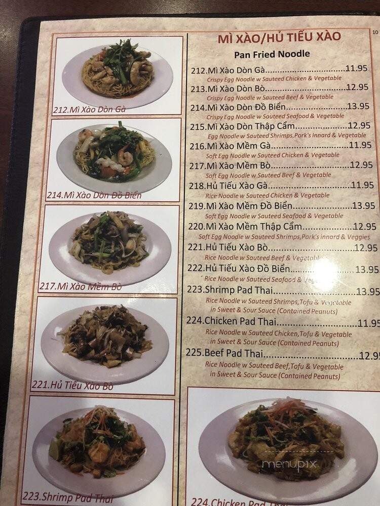 Viet Huong Restaurant - Philadelphia, PA menu_pic