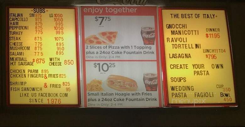 Villa Reale Pizzeria & Restaurant - Pittsburgh, PA menu_pic