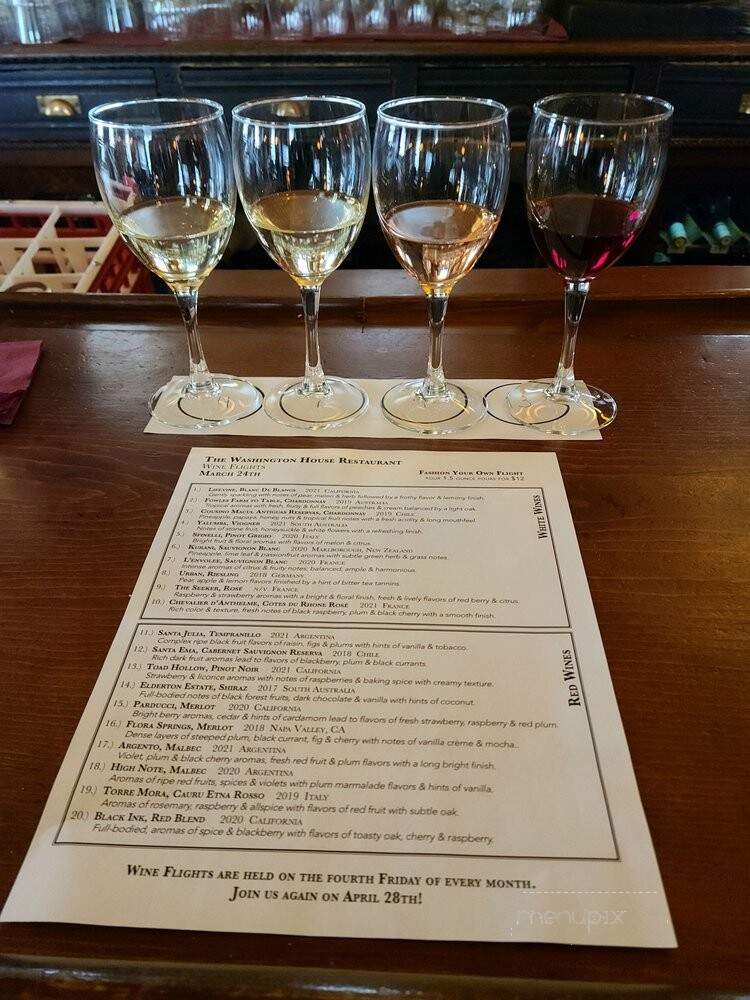 Washington House - Sellersville, PA menu_pic