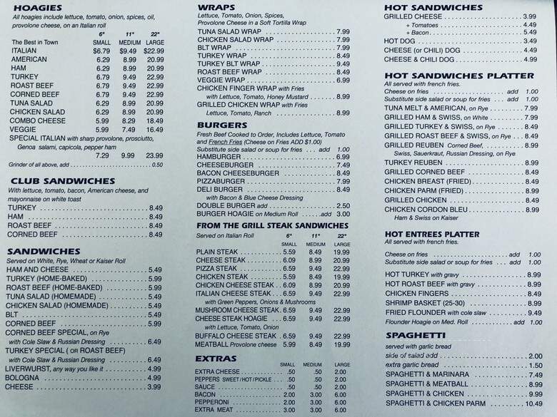 West Goshen Deli & Restaurant - West Chester, PA menu_pic