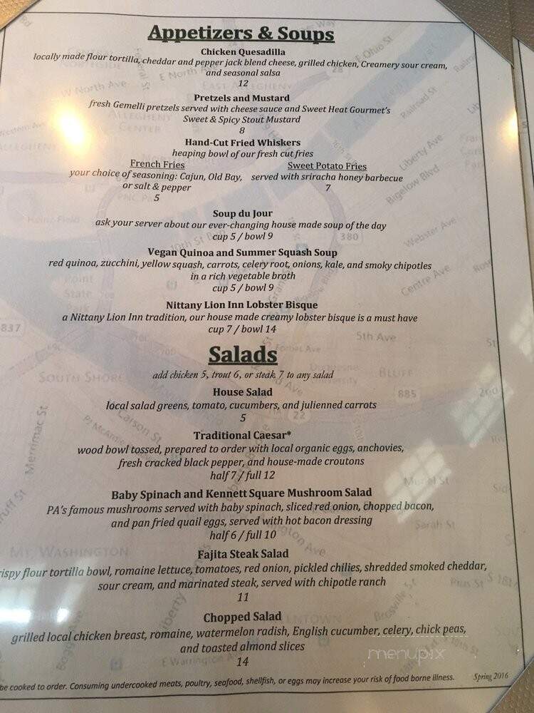Whiskers - State College, PA menu_pic