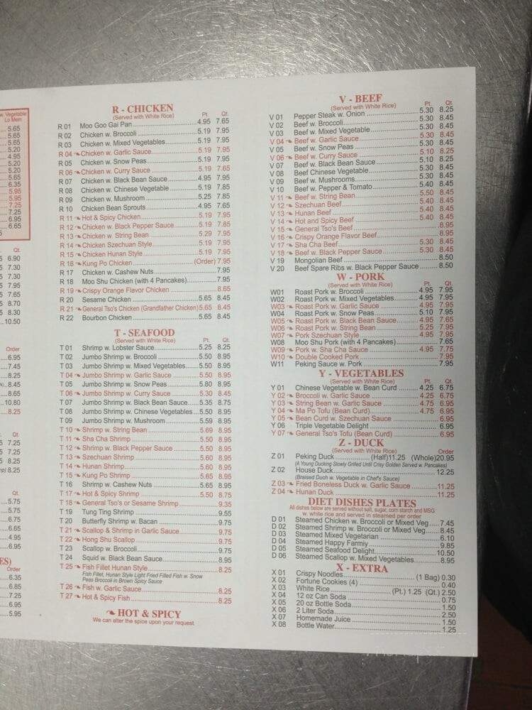 Yuen Lum Chinese Restaurant - Upper Darby, PA menu_pic