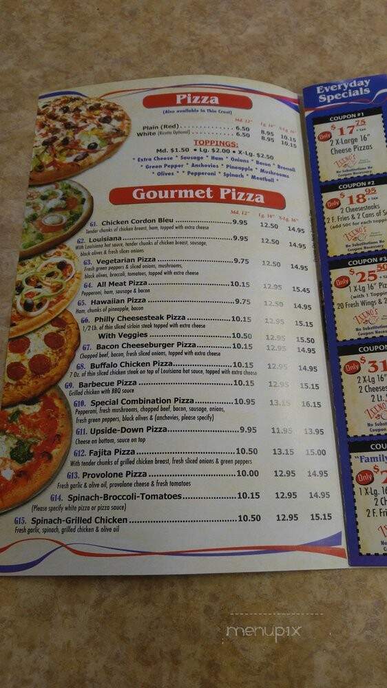 Zeenos - Penndel, PA menu_pic