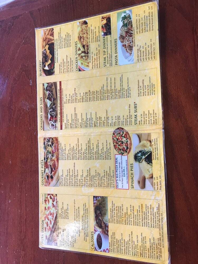 Olly's Pizza Parlor Inc - Pawtucket, RI menu_pic