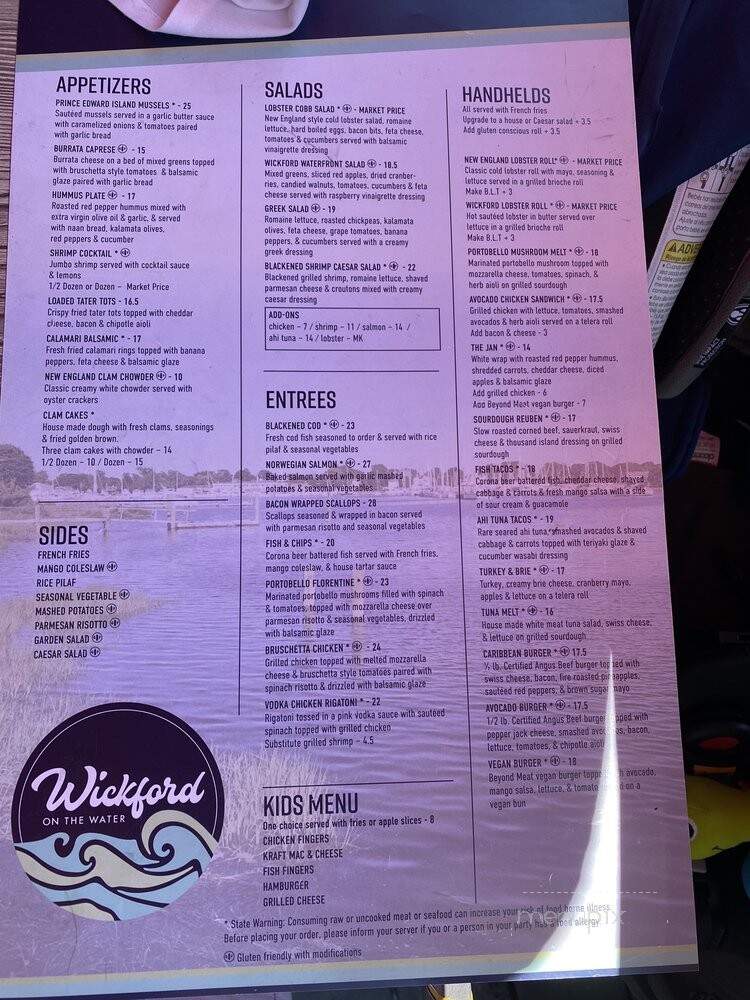 Wickford Gourmet Coffee House - North Kingstown, RI menu_pic
