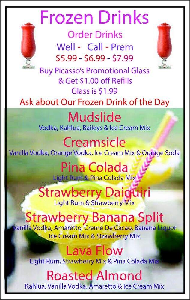 Picasso's Pizza - Warwick, RI menu_pic
