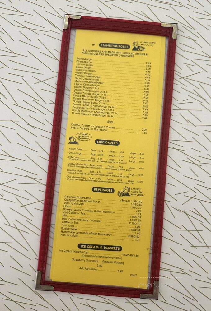 Stanley's Restaurant - Central Falls, RI menu_pic